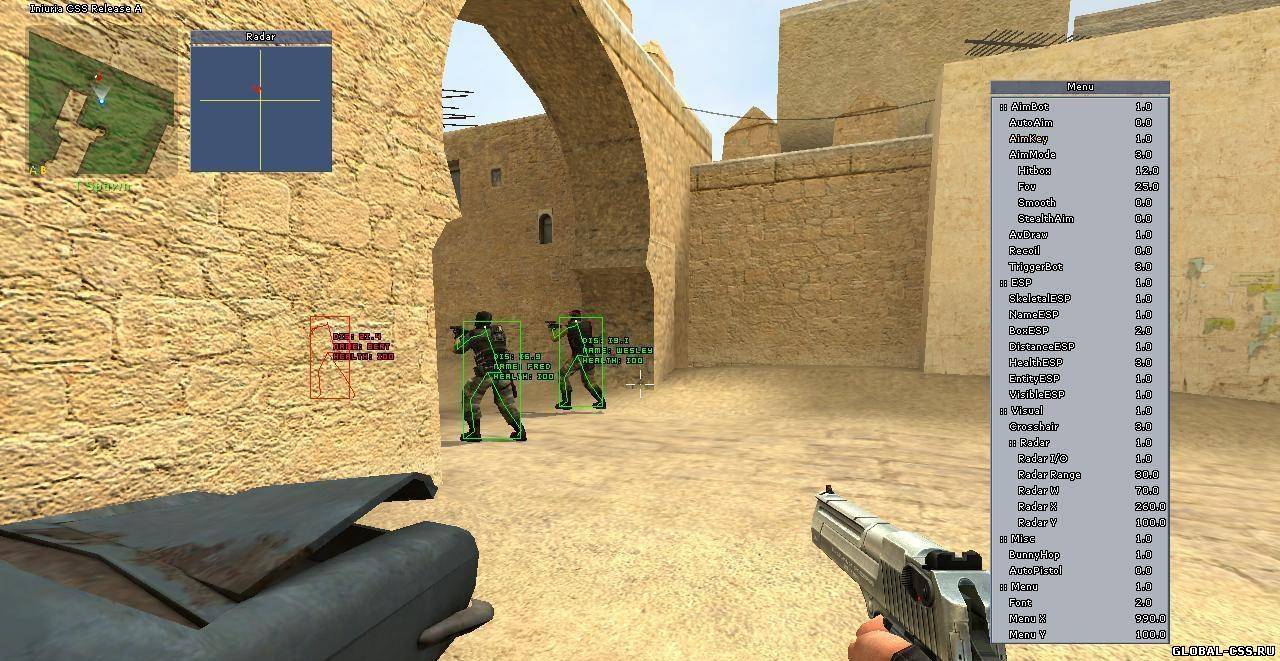 чит inuria (инурия) для css v76