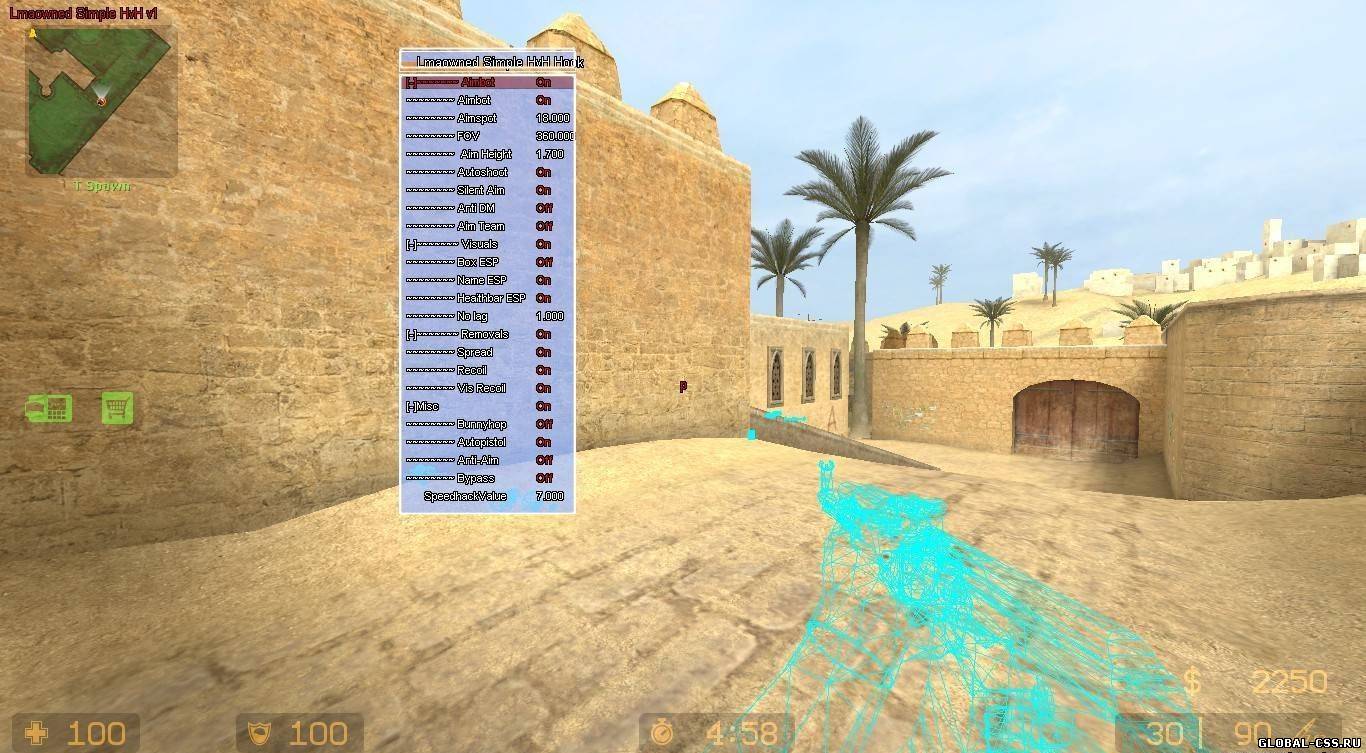 Чит Lmaowned Simple HvH Hook v 1.0 для css