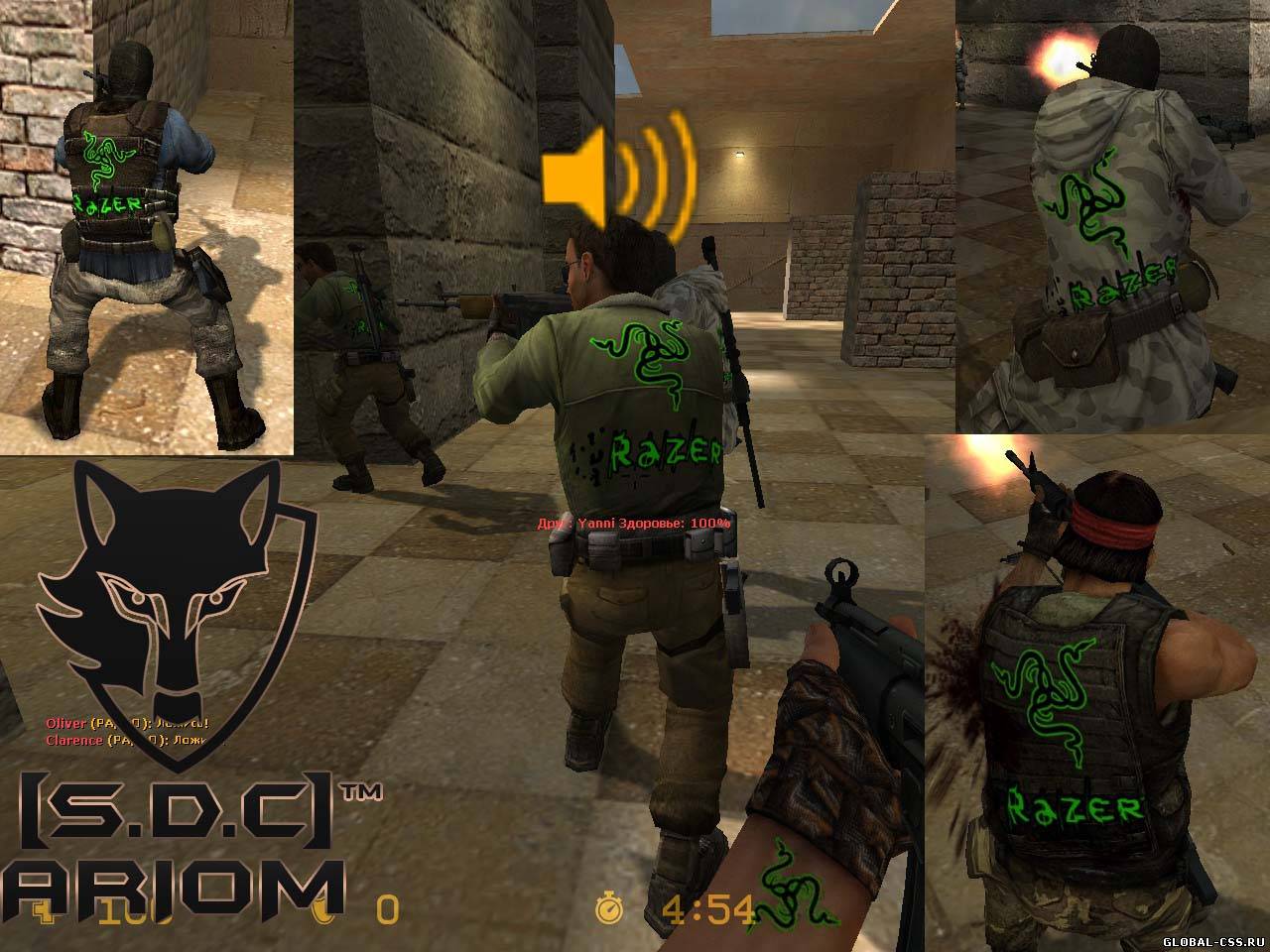 Скины Razer models T by ARIOM для css